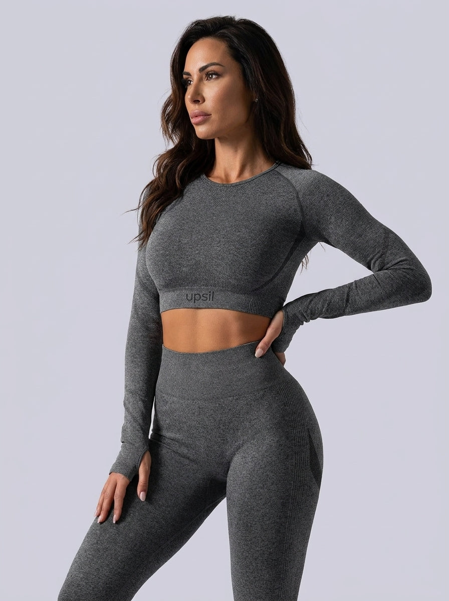 GymSet Seamless Aero Contour Long Sleeve Push-Up