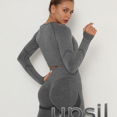 GymSet Seamless Aero Contour Long Sleeve Push-Up