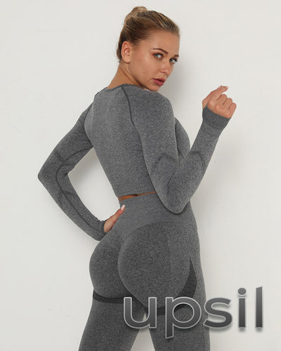 GymSet Seamless Aero Contour Long Sleeve Push-Up