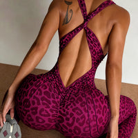 GymSet Leopard Tuta Lunga Push-Up