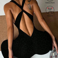 GymSet Leopard Tuta Lunga Push-Up