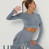 GymSet Seamless Aero Contour Long Sleeve Push-Up