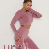 GymSet Seamless Aero Contour Long Sleeve Push-Up