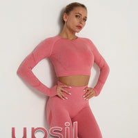 GymSet Seamless Aero Contour Long Sleeve Push-Up